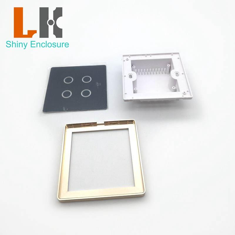 Touch Glass Wall Switch Panels Plastic Enclosure