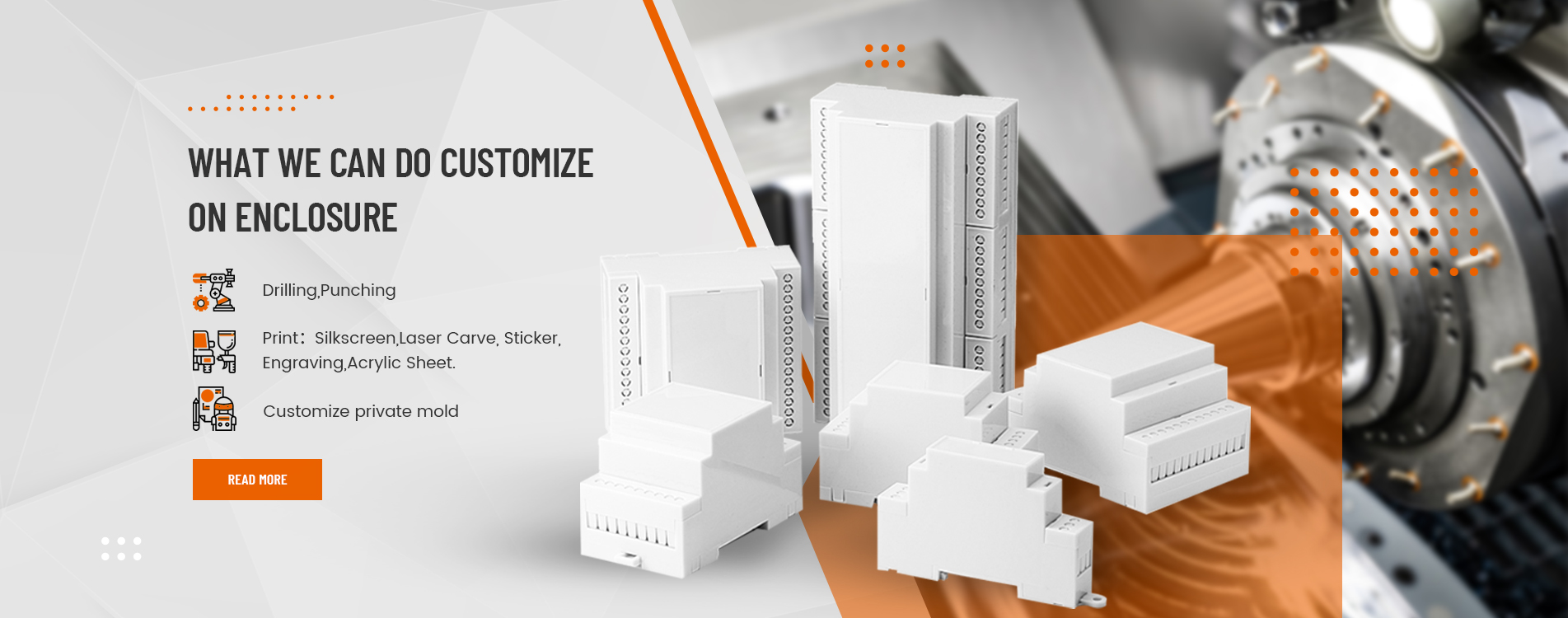 Din Rail Plastic Enclosure
